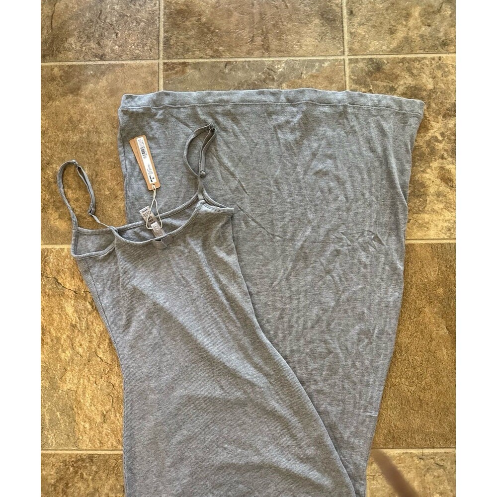 Skims Soft Lounge Long Slip Dress Heather Gray Size Small - Picture 9 of 10